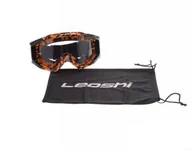 Gogle i okulary motocyklowe - Gogle Enduro MX Leoshi pomarańczowy neon - miniaturka - grafika 1