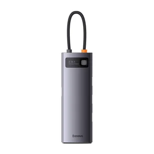Baseus Metal Gleam Series Hub 8w1, USB-C do 3x USB 3.0 + HDMI + USB-C PD + microSD/SD + VGA - Adaptery i przejściówki - miniaturka - grafika 1