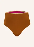 Majtki damskie - Mymarini Odwracalne Figi Bikini Shine Z Wysokim Stanem I Ochroną Uv 50+ pink - miniaturka - grafika 1