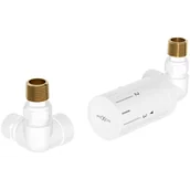 Zawory i kraniki - Mexen G05 zestaw termostatyczny osiowy, biały - W903-958-20 - miniaturka - grafika 1