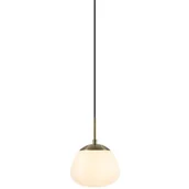 Lampy sufitowe - Szklana lampa wisząca Rise 108548 Markslojd klasyczna biała złota - miniaturka - grafika 1