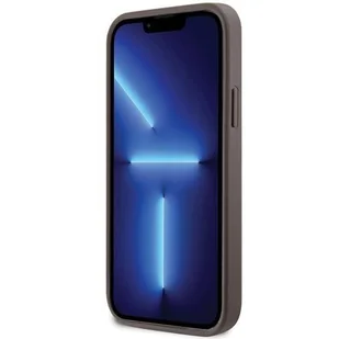 Etui Guess GUHCP12MP4TDSCPW na iPhone 12 / 12 Pro - brązowe Crossbody 4G Metal Logo - Etui i futerały do telefonów - miniaturka - grafika 3
