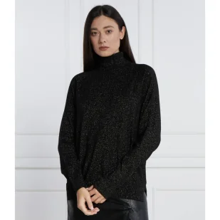 TWINSET Wełniany golf | Regular Fit | z dodatkiem kaszmiru - Swetry damskie - miniaturka - grafika 1