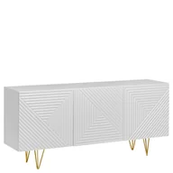 Komody - Komoda 3D Pyramid Biała Furnival Biały - miniaturka - grafika 1