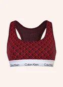 Biustonosze - Calvin Klein Biustonosz Bustier Icon Cotton Modal rot - miniaturka - grafika 1