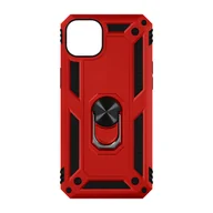 Etui i futerały do telefonów - iPhone 14 Etui Hybrydowe, odporne na wstrząsy podstawki wideo z pierścieniem, czerwone - miniaturka - grafika 1