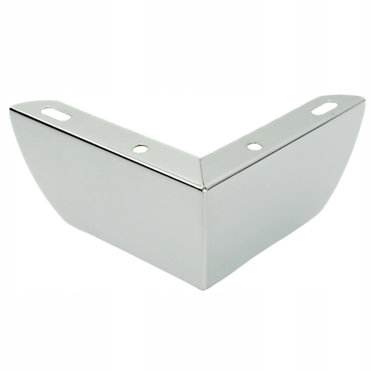 Noga meblowa narożna srebrna chromowana błyszcząca noga do mebli 5,5 cm