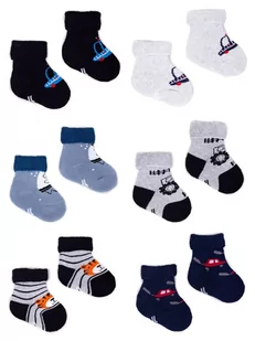 Skarpety niemowlęce frotte kolorowe 6PAK 6-9 miesięcy YOCLUB - Skarpetki damskie - miniaturka - grafika 1