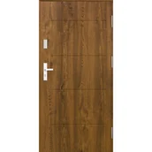 Drzwi zewnętrzne - SPLENDOOR Drzwi stalowe zewnętrzne wejściowe antywłamawiowe RC2 Komo Acoustic orzechowe 80 prawe - miniaturka - grafika 1