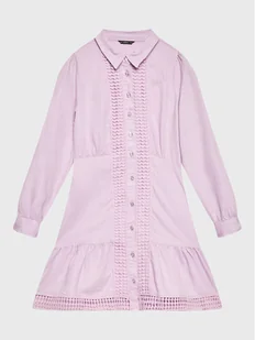 Guess Sukienka koszulowa J3RK04 WE8R0 Różowy Regular Fit - Sukienki i spódniczki dla dziewczynek - miniaturka - grafika 1