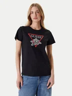 Koszulki i topy damskie - Guess T-Shirt W5YI38 I3Z14 Czarny Regular Fit - miniaturka - grafika 1