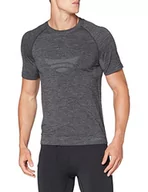 Koszulki męskie - CMP Męski T-shirt intima in lana merino senza cuciture, Nero Mel, XLXXL - miniaturka - grafika 1