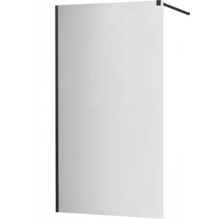 Mexen Kioto ścianka prysznicowa 110 x 200 cm, lustro 8 mm, czarny - 800-110-101-70-50 - Ścianki i drzwi prysznicowe - miniaturka - grafika 1