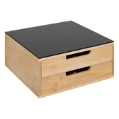 Akcesoria i części do ekspresów do kawy - 5five - czarny bambus uchwyt na kapsułki z 2 szufladami beżowy - miniaturka - grafika 1