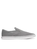 Trampki męskie - Tommy Hilfiger Tenisówki Vulc Core Slip On FM0FM05689 Szary - miniaturka - grafika 1