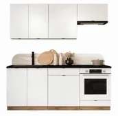 Meble kuchenne - Komplet 6 szafek kuchennych biały + dąb artisan 200 cm C1-N88 - miniaturka - grafika 1