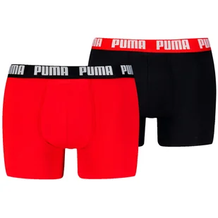 Męskie bokserki Puma Everyday Basic Boxer 2P Rozmiar: L / Kolor: czerwony/czarny - Majtki męskie - miniaturka - grafika 1