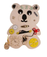 Zabawki interaktywne dla dzieci - ﻿Tablica Manipulacyjna MIŚ 3TOYSM - miniaturka - grafika 1