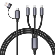 Kable USB - GEMBIRD silikonowy kabel USB do ładowania 4w1 1.5m - miniaturka - grafika 1