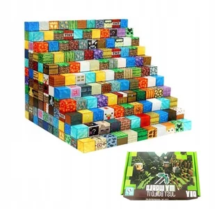 KLOCKI MAGNETYCZNE MINECRAFT SZEŚCIANY 50 KLOCKÓW KOSTKI DO UKŁADANIA - Klocki - miniaturka - grafika 1