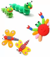 Zabawki kreatywne - ﻿Super Clay Magiczna Piankolina Sensoryczna 12 kolorów - miniaturka - grafika 1