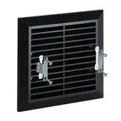 Kratki wentylacyjne - Kratka wentylacyjna 14 x 14 cm czarna AWENTA - miniaturka - grafika 1