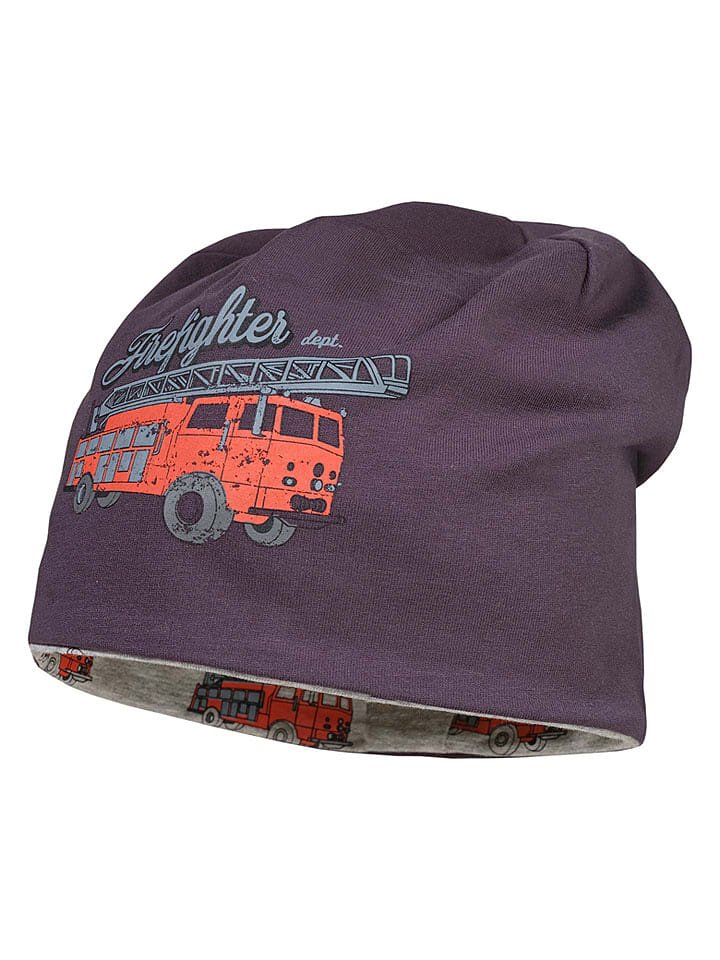 MaxiMo Dwustronna czapka beanie w kolorze antracytowo-szarym