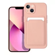 Etui i futerały do telefonów - OEM Futerał Card Case Do Iphone 13 Różowy - miniaturka - grafika 1