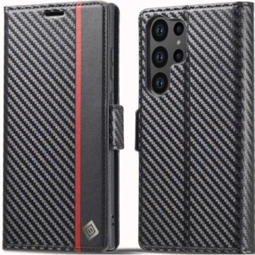 Etui z klapką do Samsung Galaxy S24 Ultra, Carbon Lc.imeeke, Obudowa
