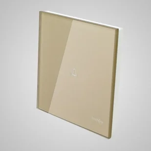 Touchme TM713G Duży panel 86x86mm szklany dzwonek złoty TM713G - Klawisze i ramki - miniaturka - grafika 1