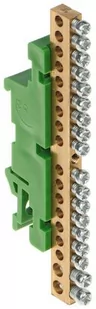 Elektro-Plast nasielsk Listwa zaciskowa na szynę 18-torowa żółta TH35 LZ-18/N 0922-01 0922-01 - Rozdzielnie elektryczne - miniaturka - grafika 1