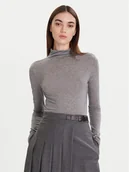 Swetry damskie - Calvin Klein Sweter LV044D239G Szary Slim Fit - miniaturka - grafika 1