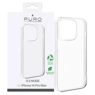 Etui i futerały do telefonów - Etui Puro 0.3 Nude do iPhone 14 Pro Max Przezroczysty - miniaturka - grafika 1