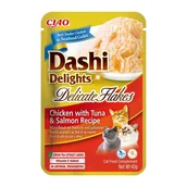 Przysmaki dla kotów - INABA CAT DASHI DELIGHTS FLAKES CHICK.TUN&SALM 40g - miniaturka - grafika 1