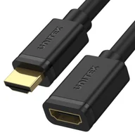 Kable komputerowe i do monitorów - Unitek Przedłużacz HDMI M HDMI 2.0 F 3m - miniaturka - grafika 1