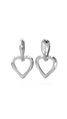 Kolczyki - GUESS przez DE BRINCOS, AÇO, srebrny, serca, Srebro, Serca - miniaturka - grafika 1