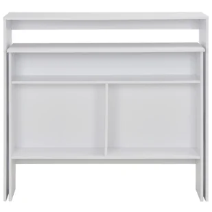 Lumarko Stół barowy z 2 blatami, biały, 130 x 40 x 120 cm - Stoły - miniaturka - grafika 5