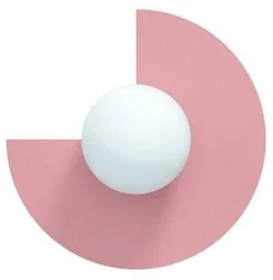 Swedish Ninja - Candy Big Circle 270 S Lampa Ścienna Bubblegum Pink Swedish Ninja - Lampy ścienne - miniaturka - grafika 1