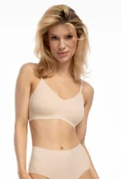 Biustonosz miękki bezszwowy beżowy Infinity Soft Bra Julimex - Biustonosze - miniaturka - grafika 1