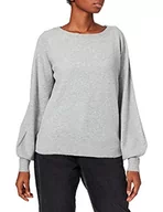 Swetry damskie - VERO MODA Damski sweter VmBrilliant Ls Boatneck Blouse Ga Noos, jasnoszary melanżowy, L - miniaturka - grafika 1