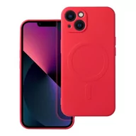 Etui i futerały do telefonów - OEM Futerał Silicone Mag Cover Do Iphone 13 Czerwony - miniaturka - grafika 1