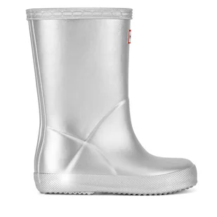 Kalosze Hunter KFT5087RMT-SIL Srebrny - Buty dla dziewczynek - miniaturka - grafika 1