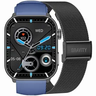 Smartwatch - Gravity GT28-3 Niebieski, Czarny - miniaturka - grafika 1