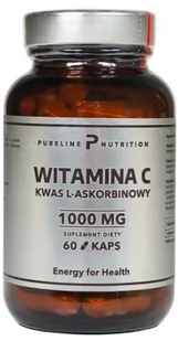 Nutrition Witamina C 1000mg Pureline, 60 Kaps. - Witaminy i minerały - miniaturka - grafika 1