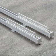 Karnisze - Dekoria pl pl Komplet szyna przysufitowa aluminiowa TS podwójna 180cm 180 316-016 - miniaturka - grafika 1