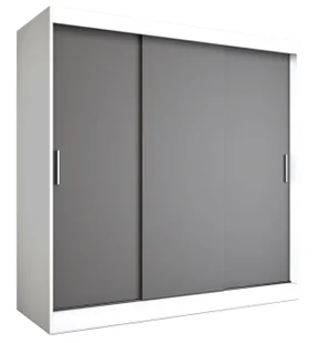 Szafa przesuwna 200 cm biały+ antracyt K3-S05 - Szafy Szafa przesuwna 200 cm biały+ antracyt K3-S05 - Szafy - miniaturka - grafika 1