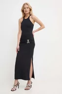 Sukienki - Patrizia Pepe sukienka kolor czarny maxi dopasowana 2A2756 J206 - miniaturka - grafika 1