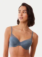Biustonosze - Triumph Biustonosz z fiszbiną Signature Sheer WHP EX 10215948 Niebieski - miniaturka - grafika 1