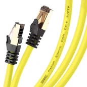 Patchcordy - Duronic CAT8 5 m Kabel sieciowy Ethernet żółty Lan - miniaturka - grafika 1