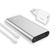 Powerbanki - RealPower PB-20000PD Litowo-jonowa (Li-Ion) 20000 mAh Aluminium - miniaturka - grafika 1